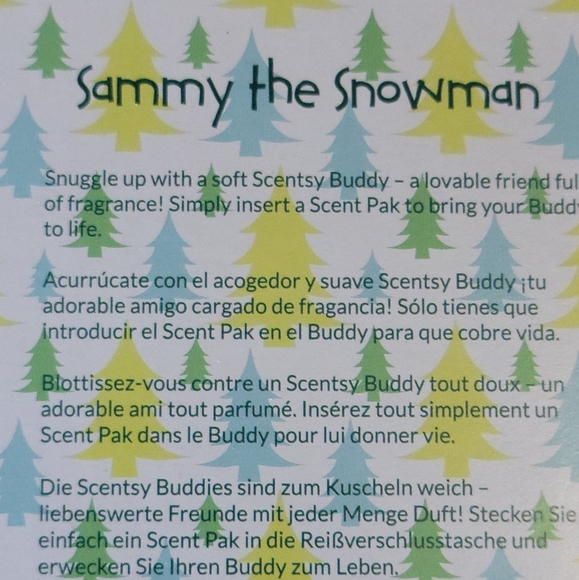Scentsy Sammy the Snowman - Picture 5 of 6